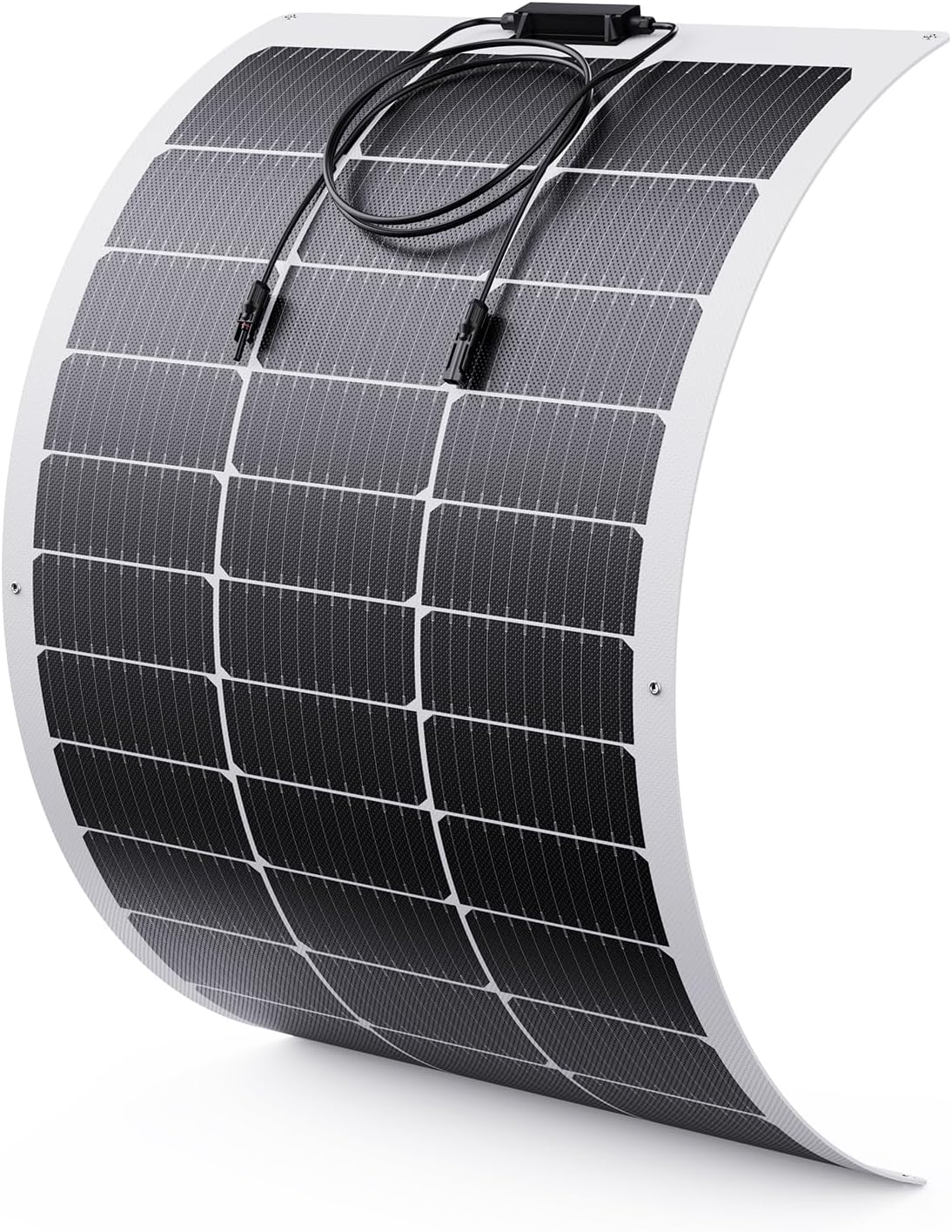 100W Flexible Solar Panel, Ultra Lightweight 100 Watt 12V Portable Solar Panel Kit, Callsun 23% High Efficiency 182 PERC IP68 Waterproof ETFE RV Solar Panels for RV Van Offgrid Living Boat (White)