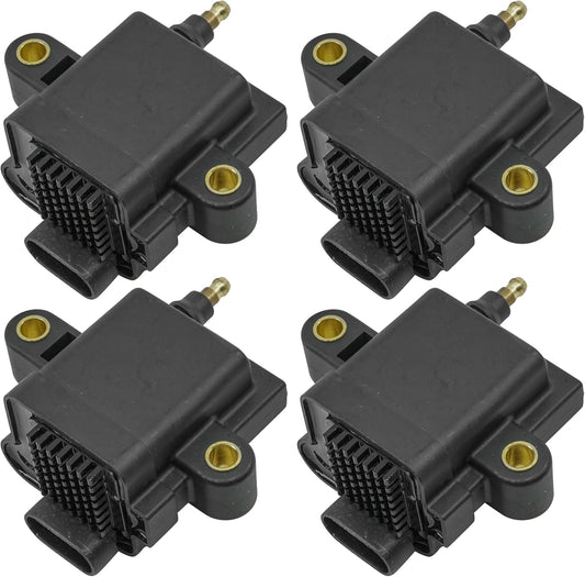 Caltric 4-Pack Ignition Coils Compatible with Mercury Outboard 40 50 60 Hp Efi 4Cyl 4-Stroke