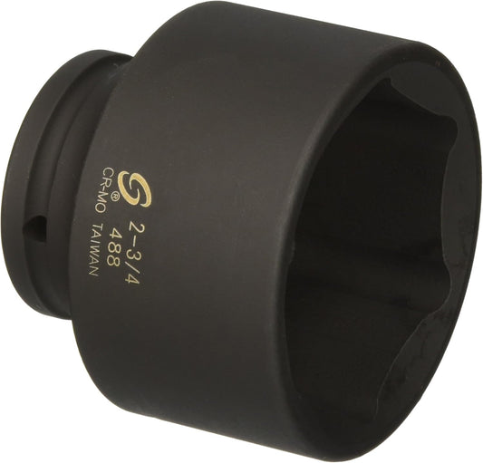 SUNEX TOOLS 0488 3/4-Inch Drive 2-3/4-Inch Impact Socket
