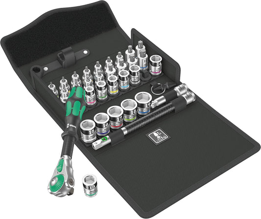 8100 SB ALL-IN ZYKLOP SPEED RATCHET SET,3/8" DRIVE,35 PC
