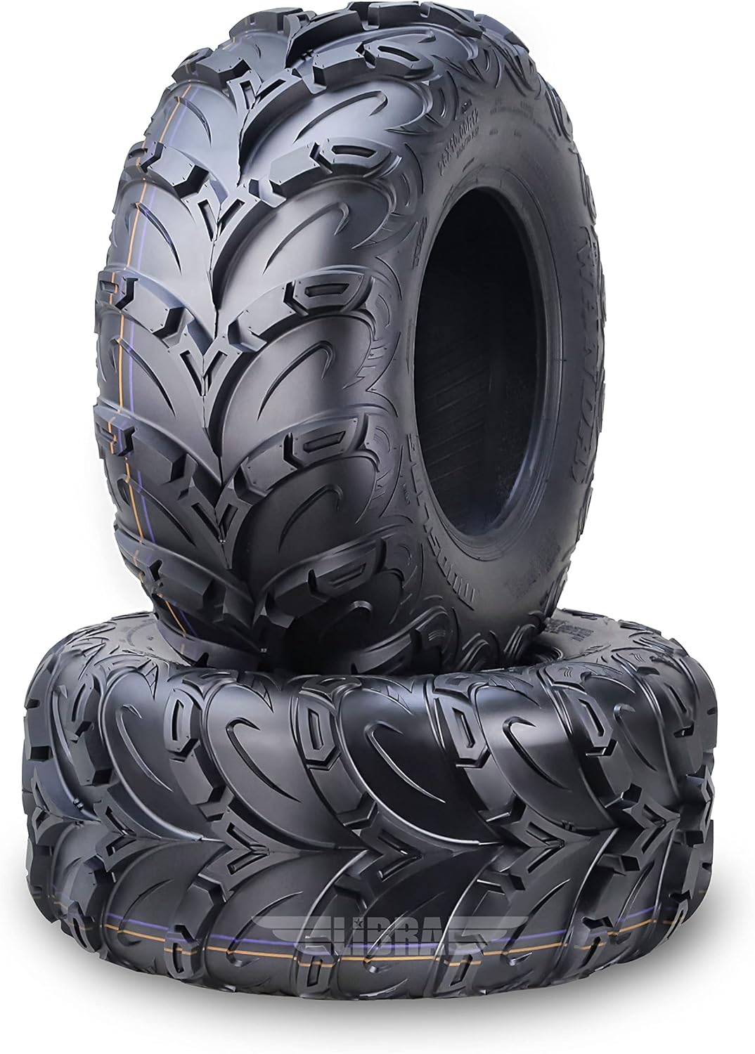 WANDA Performance 8 Ply ATV Tires 22x10-9 Mud Sling fit Honda Recon Suzuki Ozark 250, Set 2