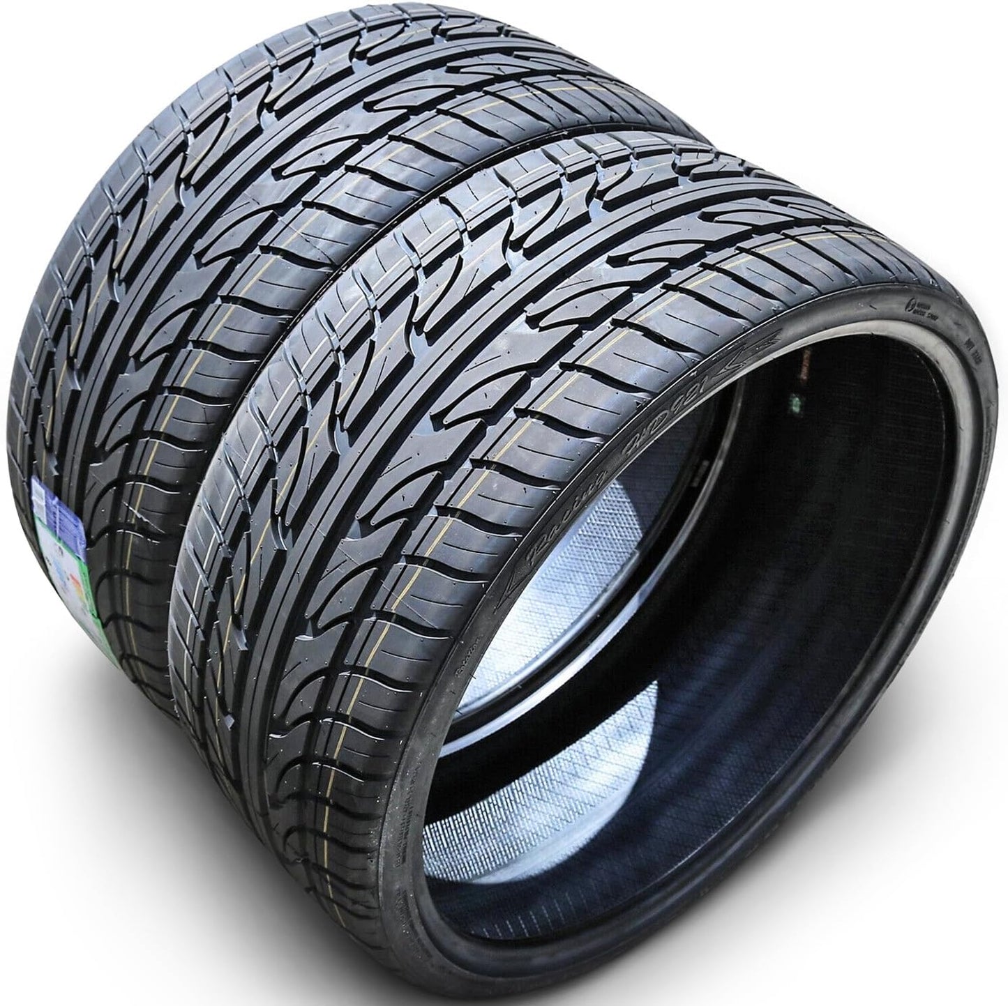 Set of 4 (FOUR) Haida Racing HD921 Summer Passenger Car High Performance Radial Tires-295/25R22 295/25ZR22 295/25/22 295/25-22 97W Load Range XL 4-Ply BSW Black Side Wall UTQG 420AA