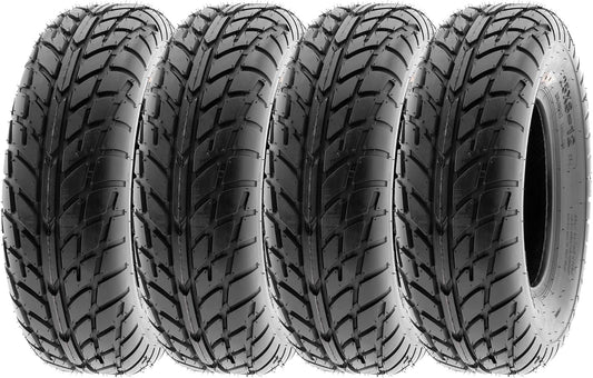 SunF 25x10-12 25x10x12 Hardpack Race Sport ATV UTV Tire 6 PR A021 - SET of 4