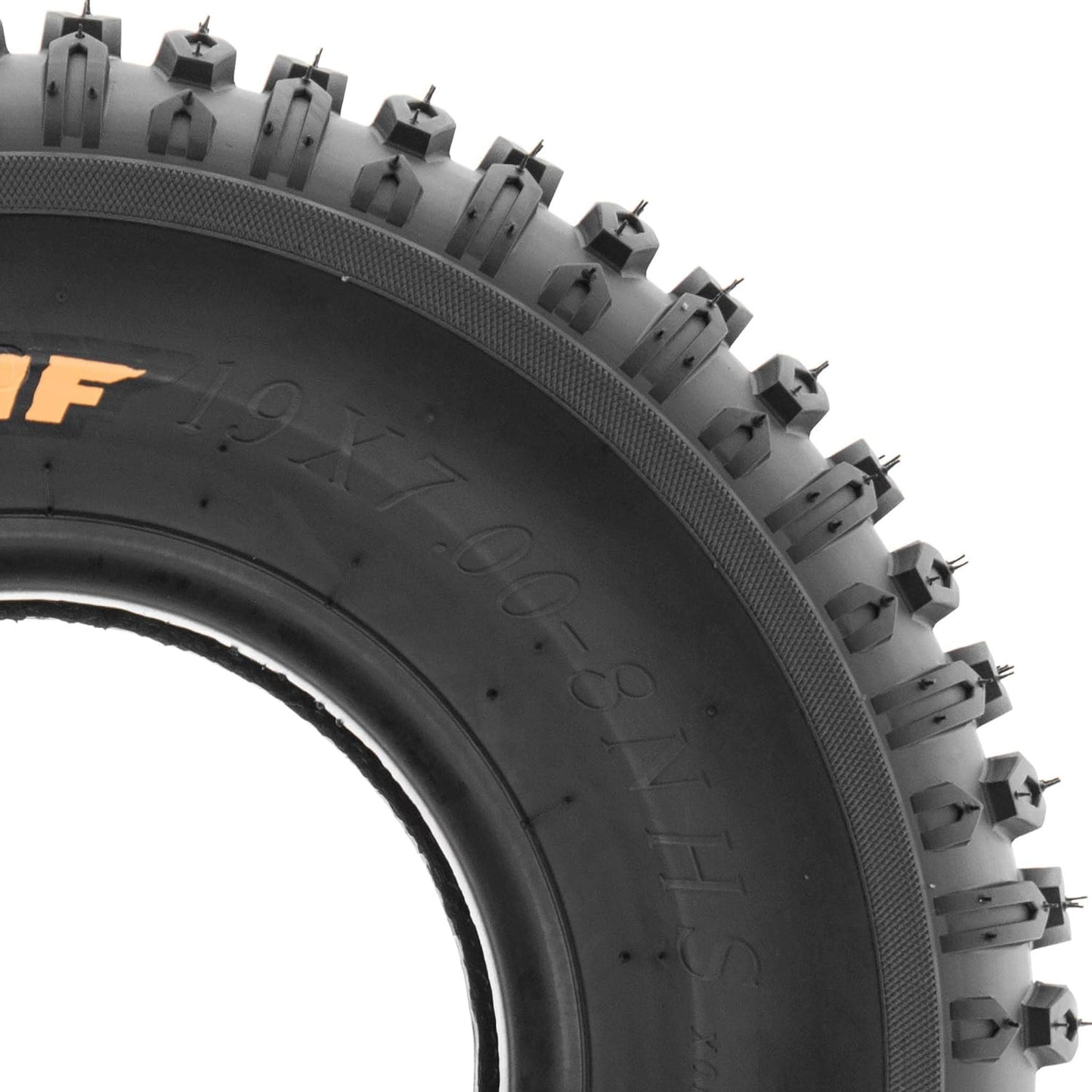 Set of 2 SunF A012 XC Sport-Racing ATV/UTV Off-Road Tires 19x7-8, 6PR, Knobby Tread