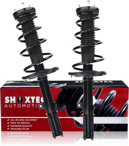 Shoxtec Rear Pair Complete Struts Replacement for 2006-2008 Toyota Solara Coil Spring Assembly Shock Absorber Repl. Part no. 172640 272309