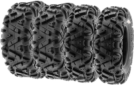 【2 Front 26x9-14 】【2 Rear 26x11-14 】SunF ATV UTV All Terrain Tires Tubeless 6 Ply Rating- A033 - Power I