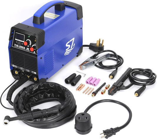 TIG Welder, 200 Amp 3-in-1 Multifunctional Machine - 110V/220V, ARC/DC TIG/Pulse TIG,Use 3/32 Tungsten Welding Rod