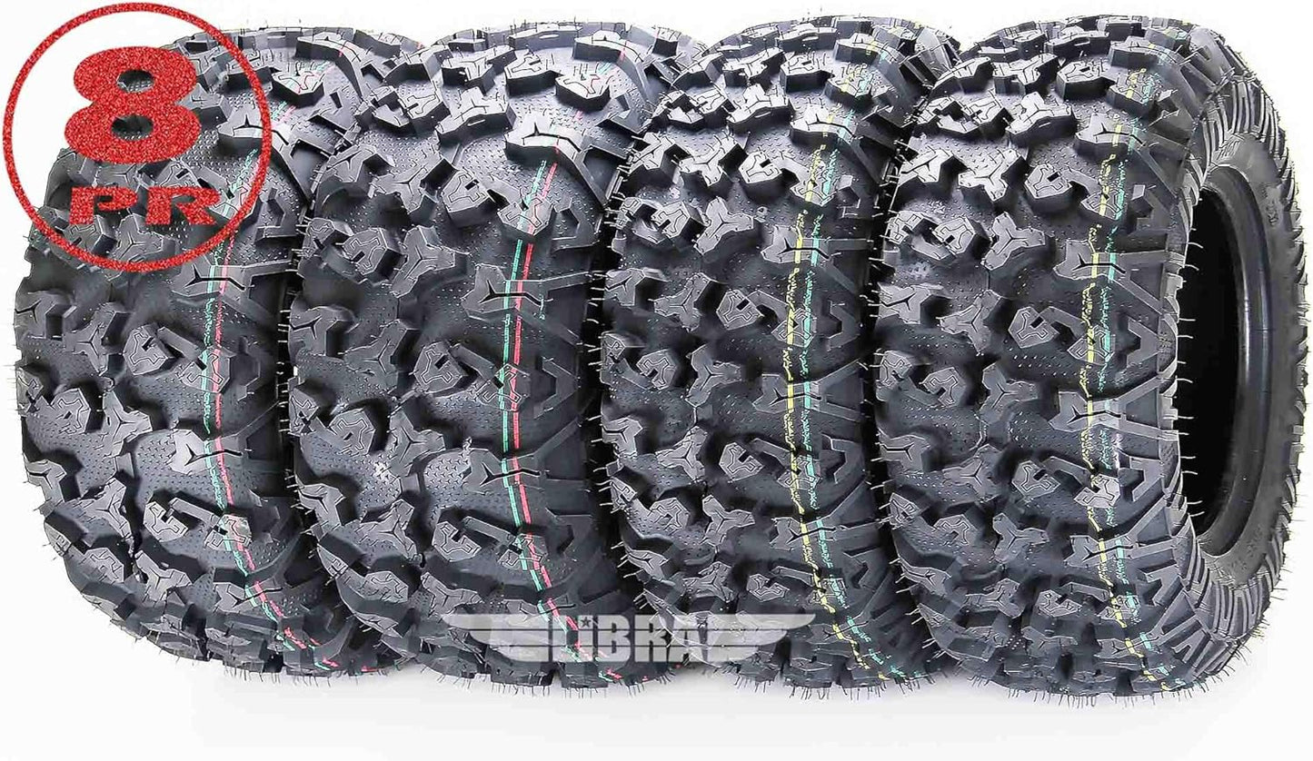 WANDA Full Set 8PR Radial ATV Tires 27x9R14 & 27x11R14 Fit for 2017 Cfmoto ZFore 1000 EPS