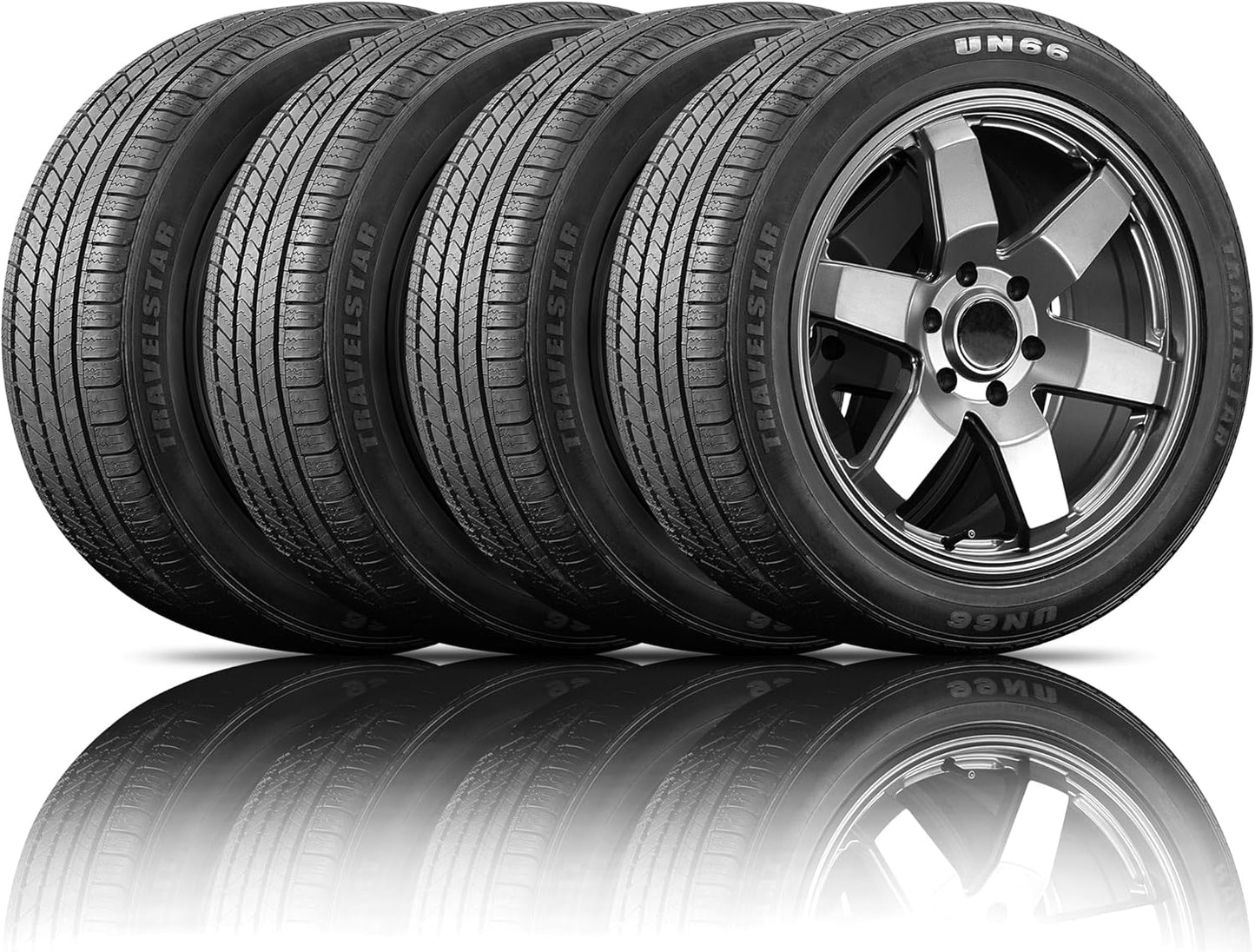 Set of 4 (Four) Travelstar UN66 235/60R18 103V All-Season High Performance CUV/SUV Tires 235/60/18 - Includes Road Hazard Warranty (Tire Only)