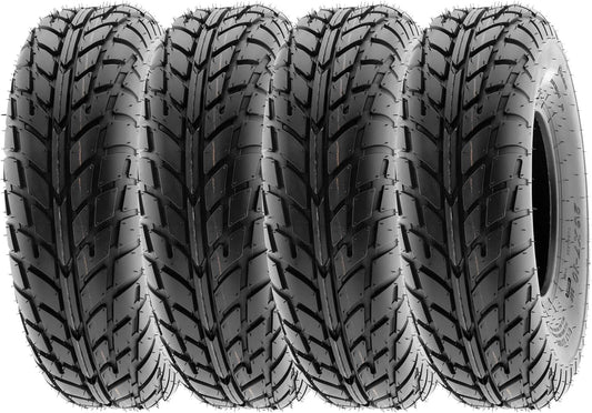 SunF 19x7-8 19x7x8 Hardpack Race Sport ATV UTV Quad Tire 6 PR A021 - SET of 4