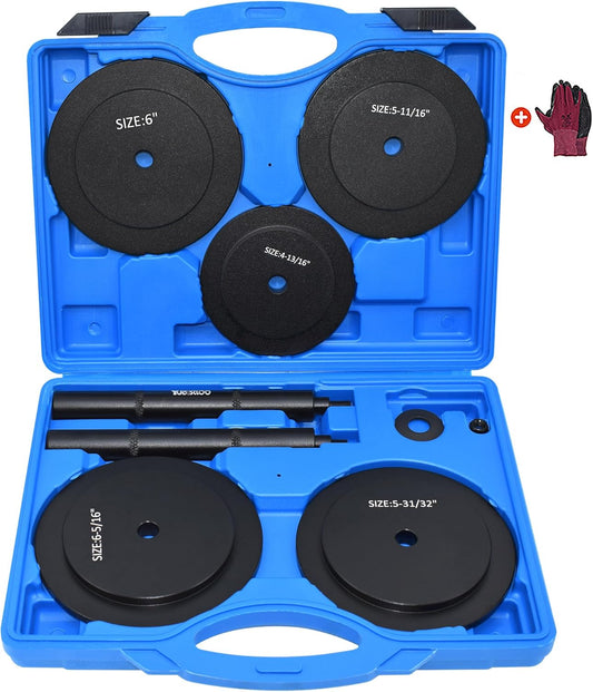 Truck Hub Seal Installer Kit, 4-13/16" to 6-5/16" Large Race and Heavy Duty Seal Drivers for Class 7 & Class 8 Trucks