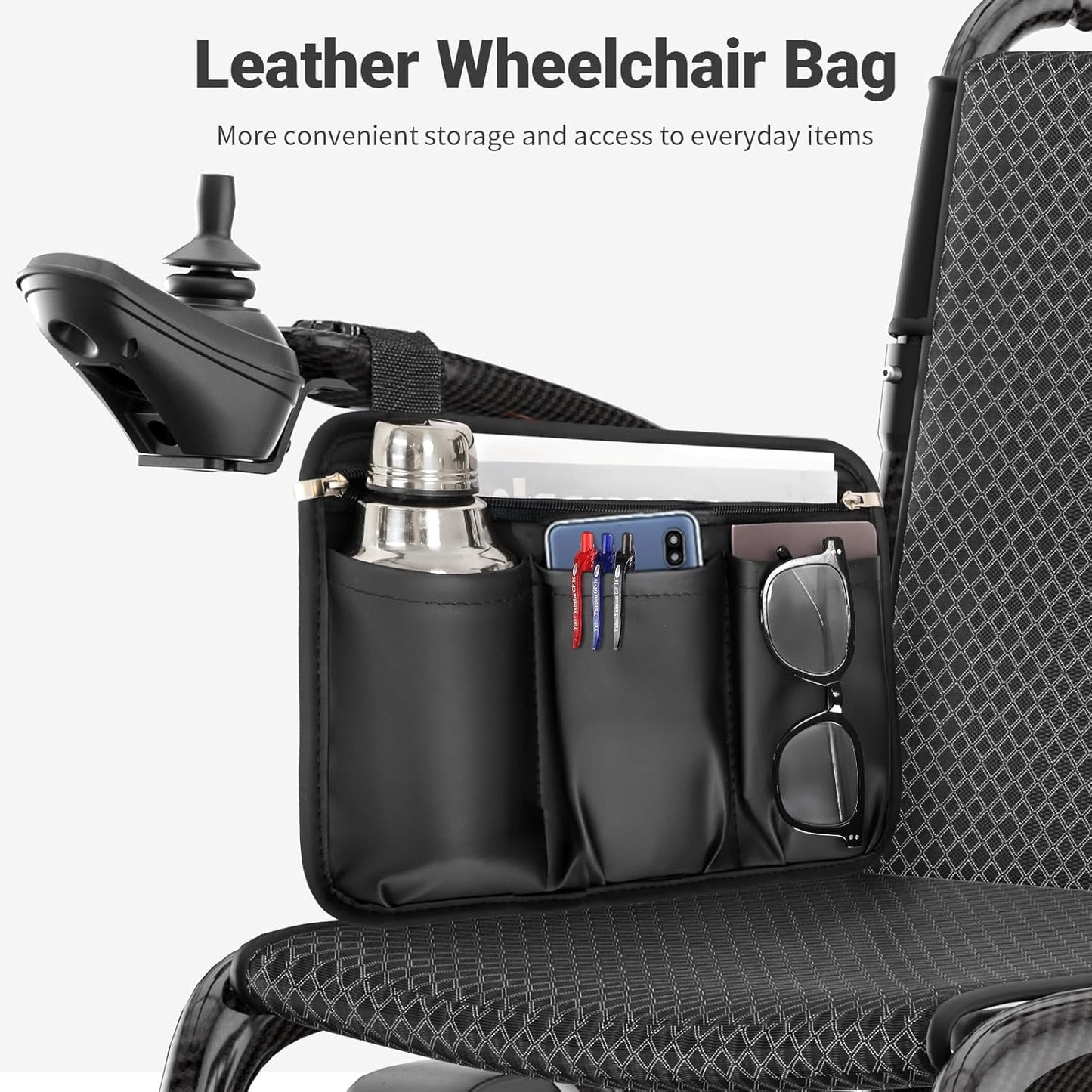 28lbs Ultralight Foldable 100% Carbon Fiber Electric Wheelchairs for Adults, FreeWink Bluetooth Control 28 Miles Long Range Power Wheelchairs with 2 Lithium Batteries for All Terrain Airline Approved