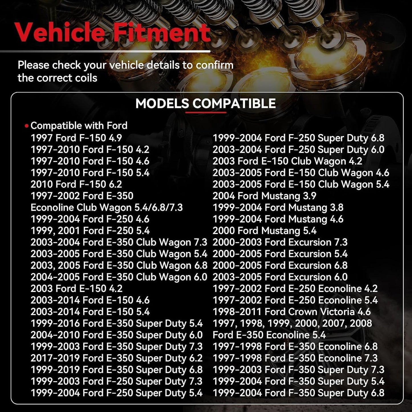 Set of 8 Ignition Coil DG508 & Spark Plug SP479 for Ford F150 F250 F350 E150 E250 E350 Expedition Mustang Lincoln Mercury Explorer 4.6L 5.4L,Replaces#DG491 FD503 DG457 DG472 1L2U12029AA C1454 C1417