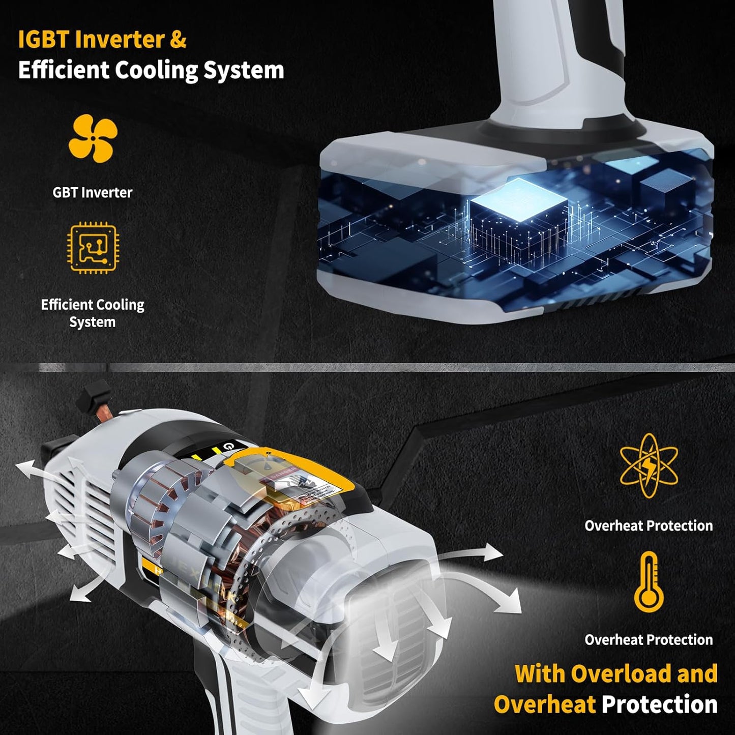 180A Handheld Portable Welder Machine, 110V Small ARC Welders Soldadora with 20PCS Rods & IGBT Inverter 5 Variable Current Adjustment, Small Maquina De Soldar Portatil Gun for 3/32" Wire Rods
