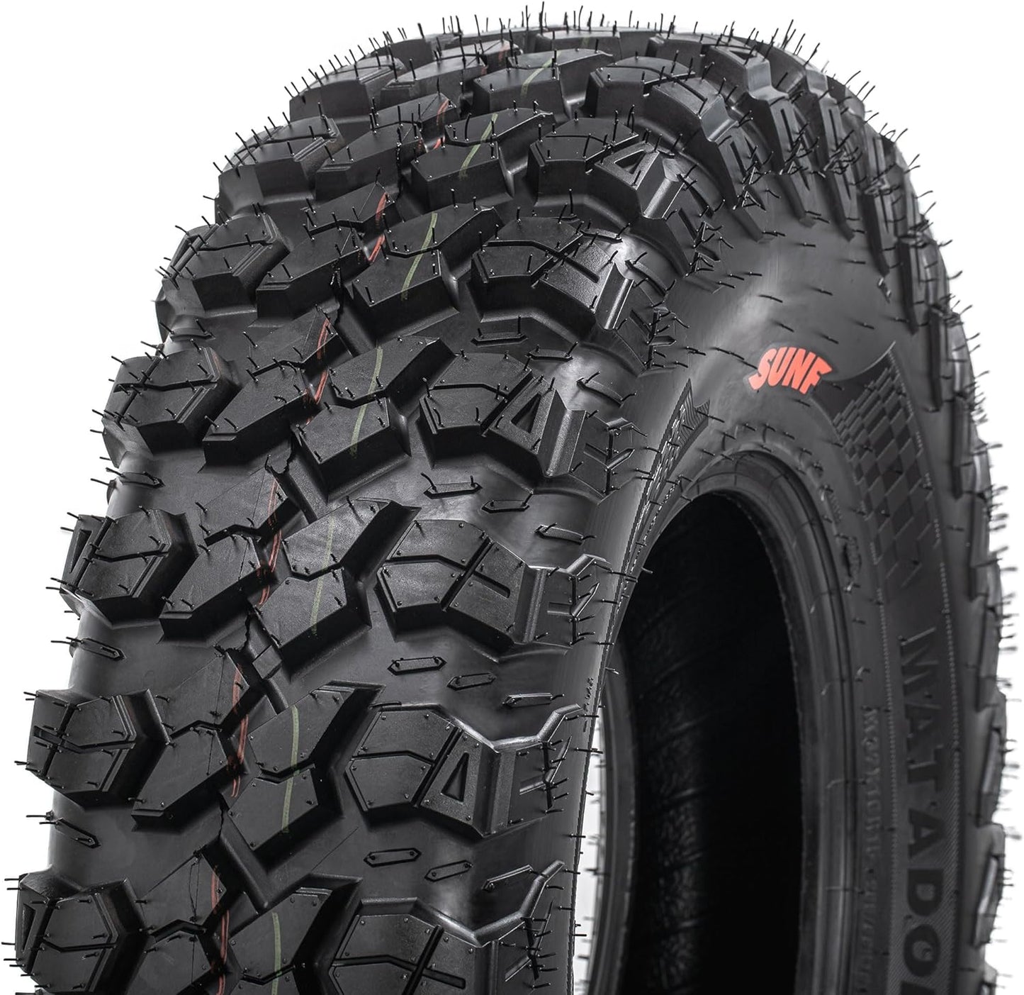 Set of 2 SunF A060 ATV tires 30x10R14, UTV All-Terrain Radial Tires 30x10-14, 255/80-14, 8 ply Tubeless