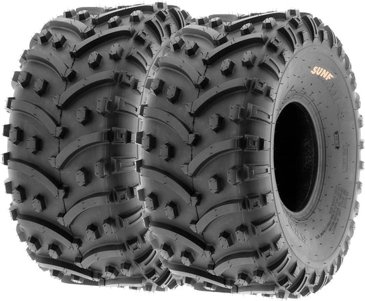 SunF A032 22x11-8 Turf & Trail ATV UTV Golf Cart Off-Road Tires, PR, Tubeless