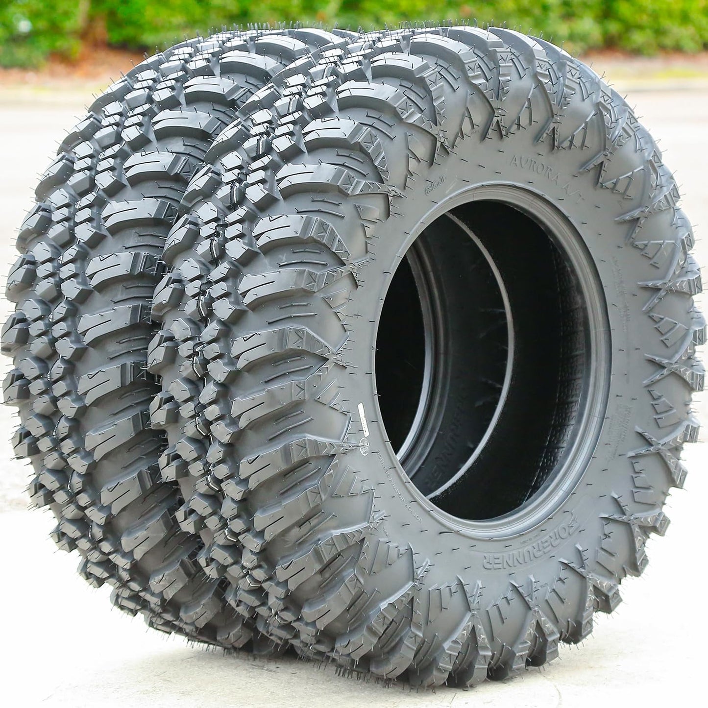 Forerunner Aurora A/T ATV UTV All-Terrain Off-Road Radial Tire-30x10.00R14 30x10R14 30x10x14 79J Load Range 8 Ply BSW Black Side Wall