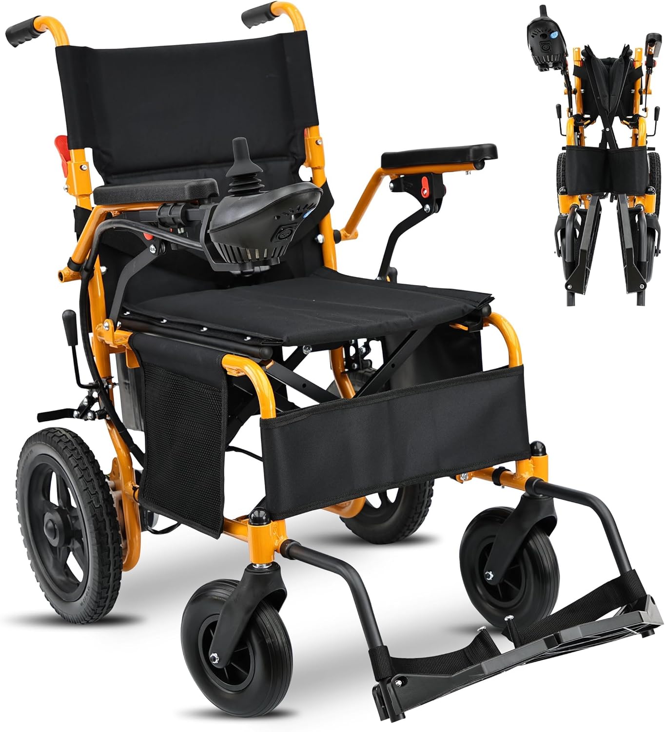 YF001 Zygenair Durable Electric Wheelchairs for Adults, Lightweight Foldable Power Wheelchair with 500W Motors, 13Ah Battery, 15 Miles Range, All-Terrain (Purple)