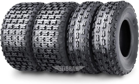 WANDA Set 4 Sport ATV Tires 21x7-10 & 20x10-9 Polaris Phoenix 200 Predator 500