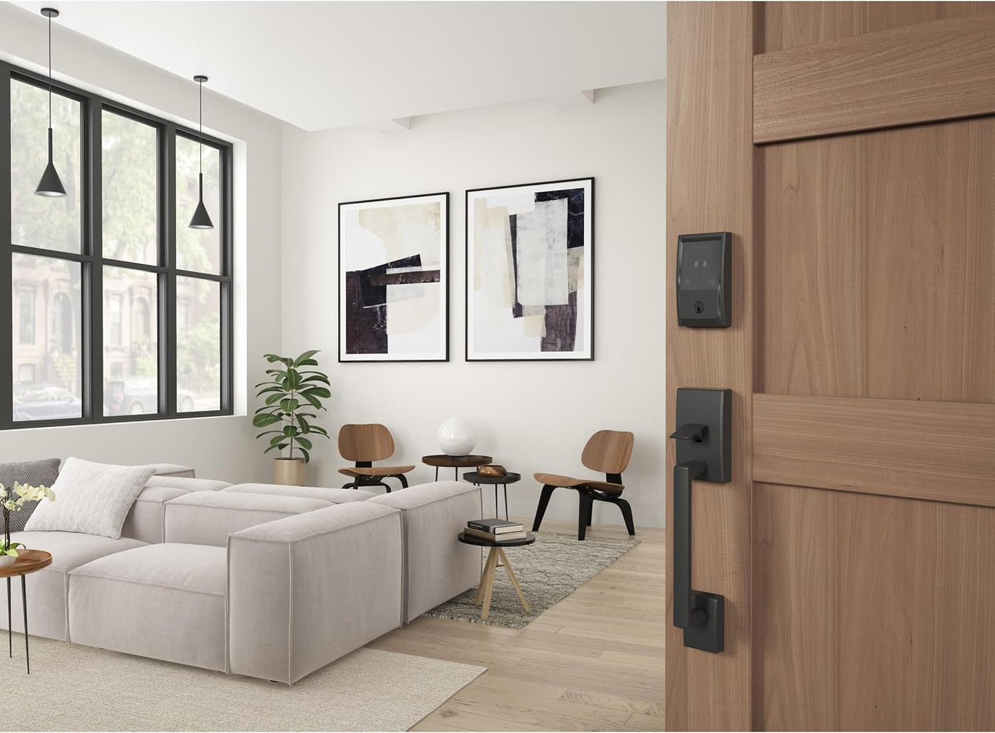 Schlage Encode Plus Smart Wi-Fi Lock for Front Door, Keyless Entry Deadbolt, Unlock with Apple Watch, Built-in WiFi and App Control, Easy Install, Alexa & Apple HomeKit Compatible, Matte Black