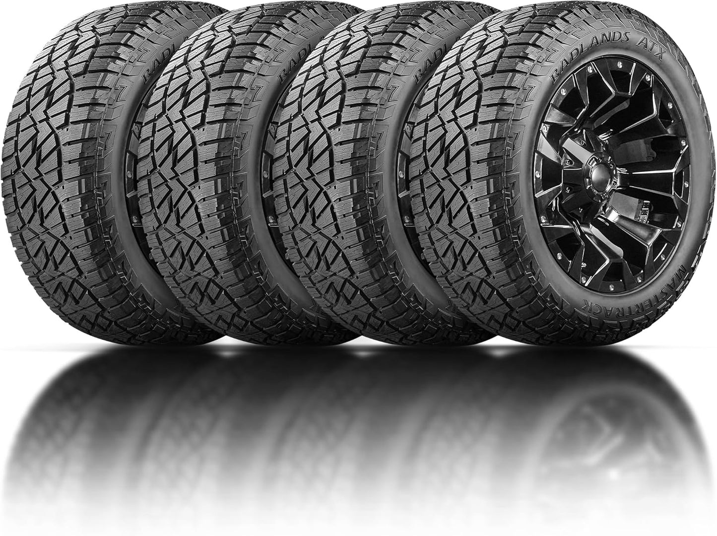 Set of 4 (FOUR) Mastertrack BADLANDS ATX 225/65R17 102H All-Season All-Terrain SUV Tire 225/65/17-Includes Road Hazard & 5-Year Warranty (Tire Only)