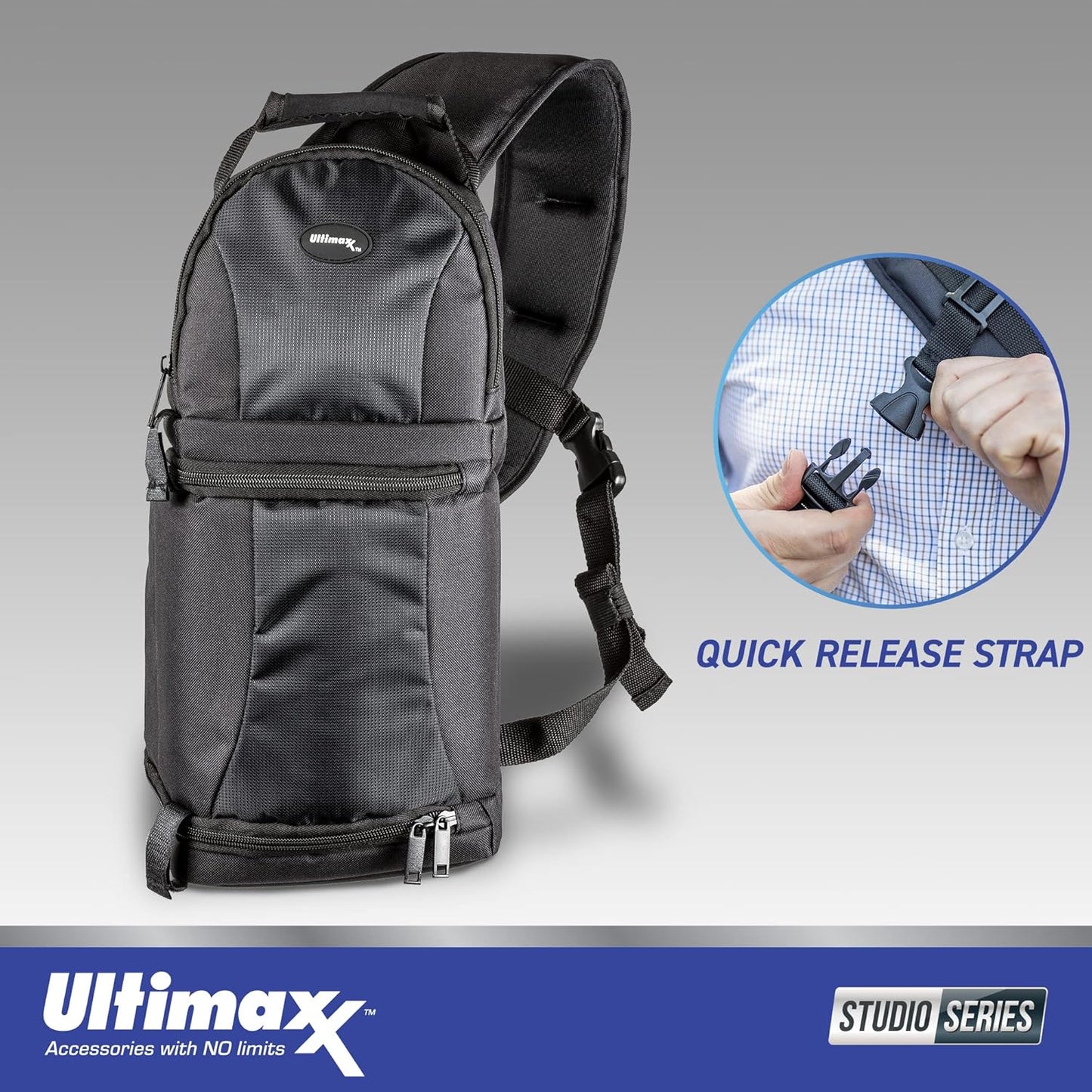 Ultimaxx Starter FX30 Digital Cinema Camera Bundle (Body Only) - Includes: 2X 64GB Ultra Memory Cards, V-Shaped Bracket, Replacement Battery, Water-Resistant Sling Backpack & More (21pc Bundle)