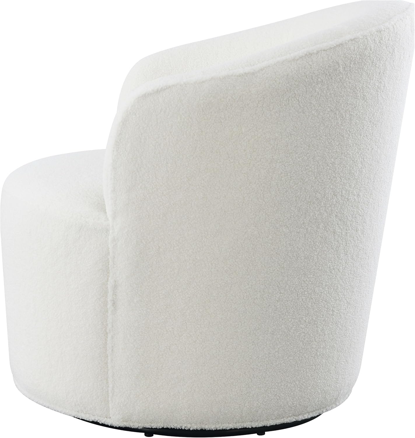 Coaster Home Furnishings - Joyce - Upholstered Barrel Back Swivel Chair with 360-Degree Seating and Padded Seat - Living Room - White - 905633