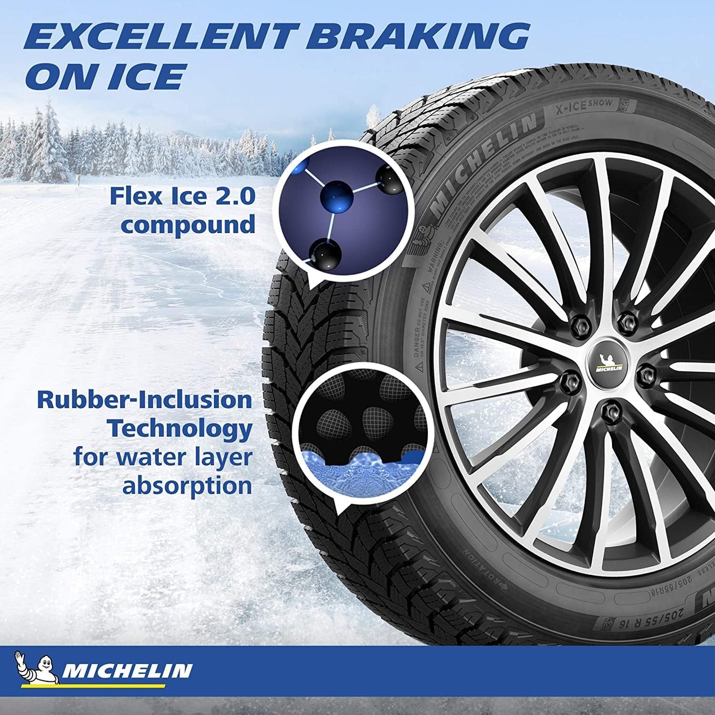 1 X New Michelin X-ICE SNOW SUV 235/55R19XL 105H Tires