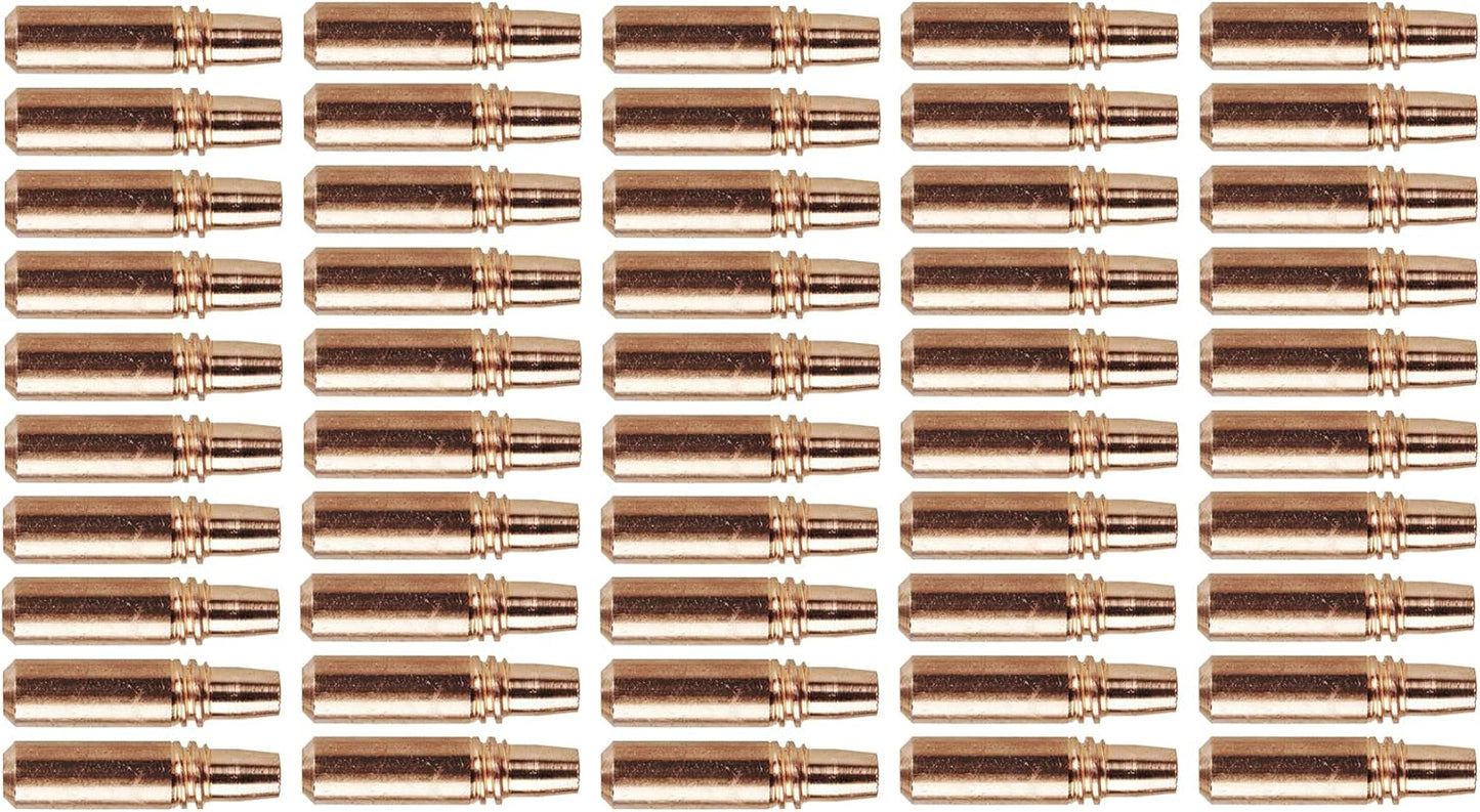 50-PK .040 - .035 AL Contact Tips for Miller 206187 FasTip, Spoolmatic, XR Series Gun