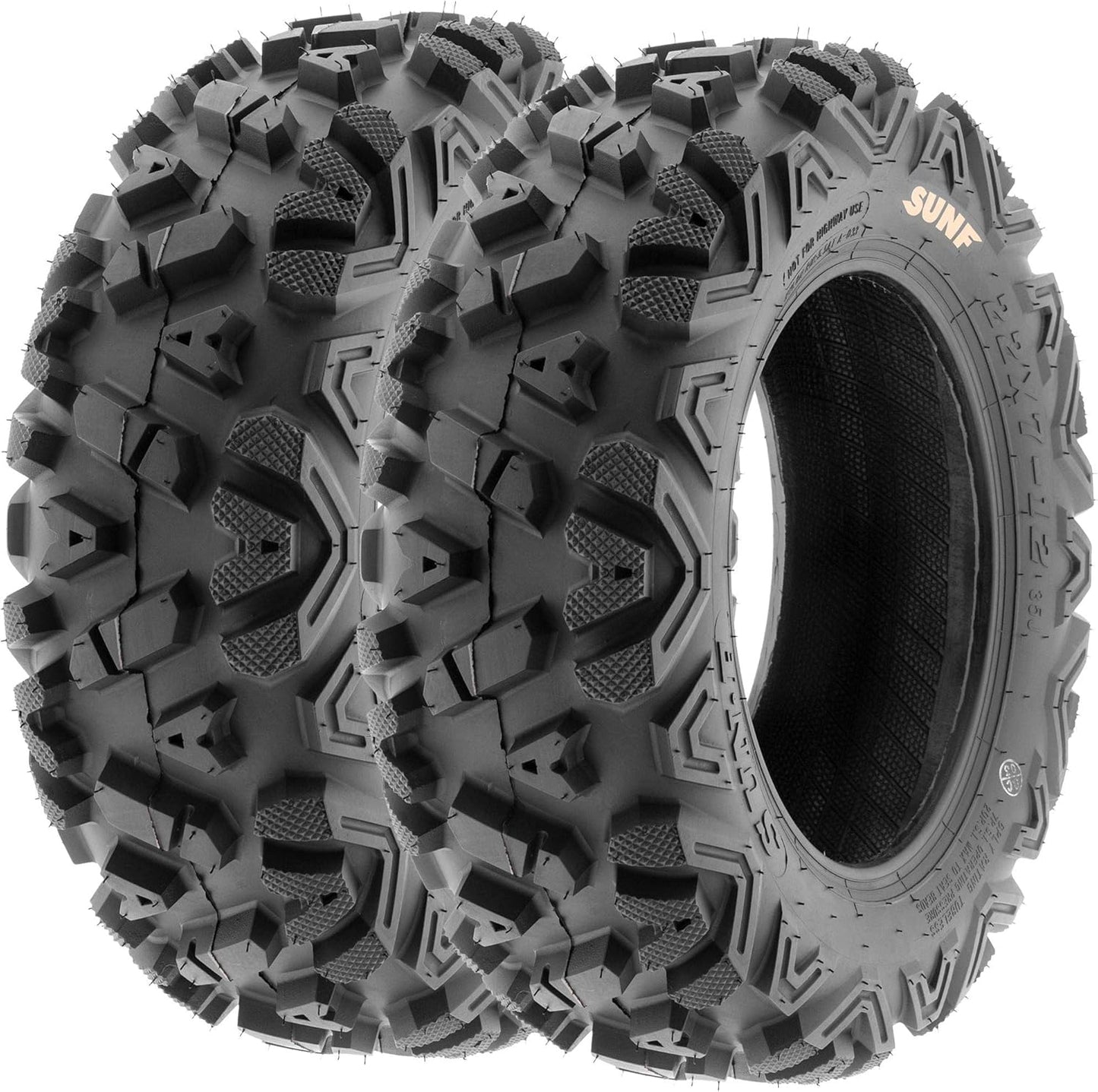 Set of 2 SunF A033 Power.I AT 27x9-14 ATV UTV Off-Road Tires All-Terrain, 6 Ply Tubeless