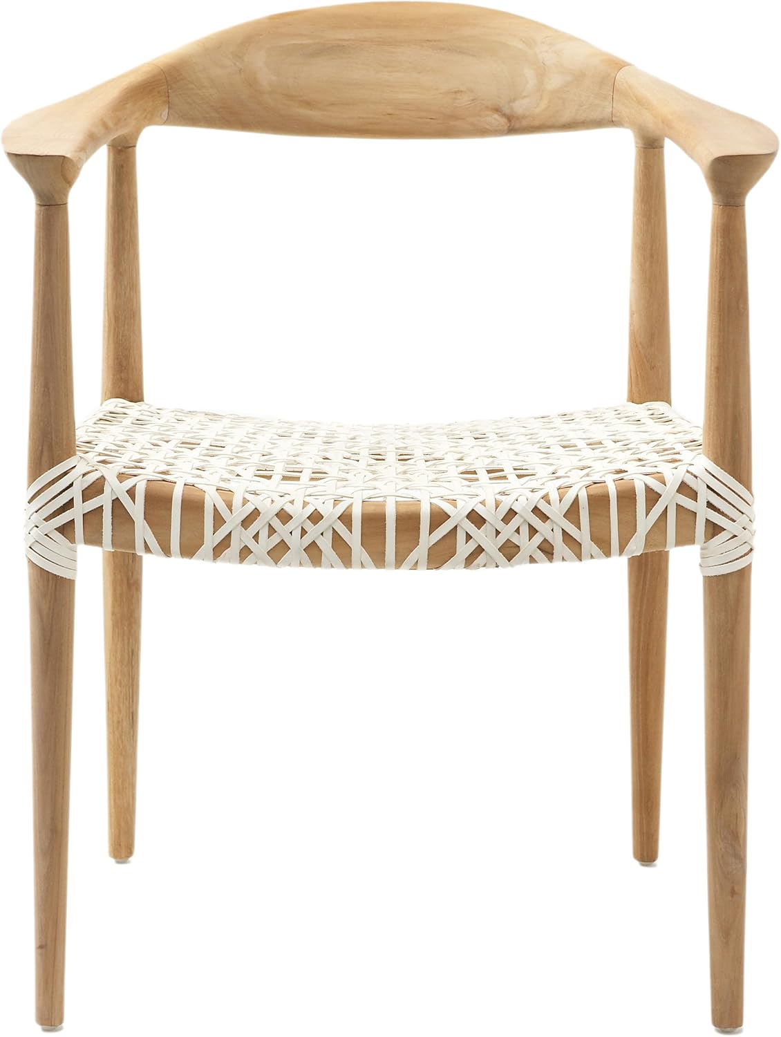 Safavieh Home Collection Wade Light Oak Teak Wood Arm Chair
