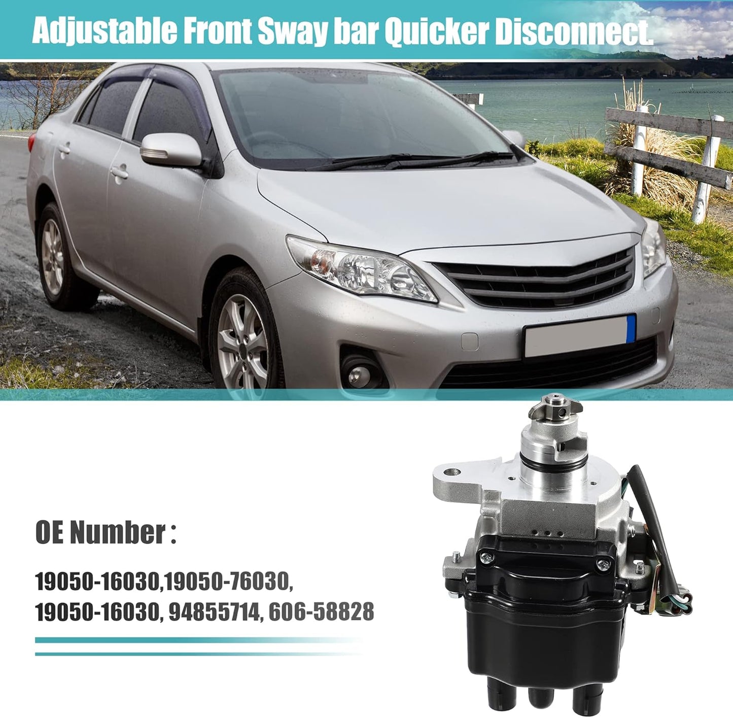 X AUTOHAUX Replacement Ignition Distributor for Toyota Corolla 1.6L 1.8L 1996-1997 for Toyota Celica ST 1.8L 1996 1997 1.8L 19050-16030 606-58828 690-117