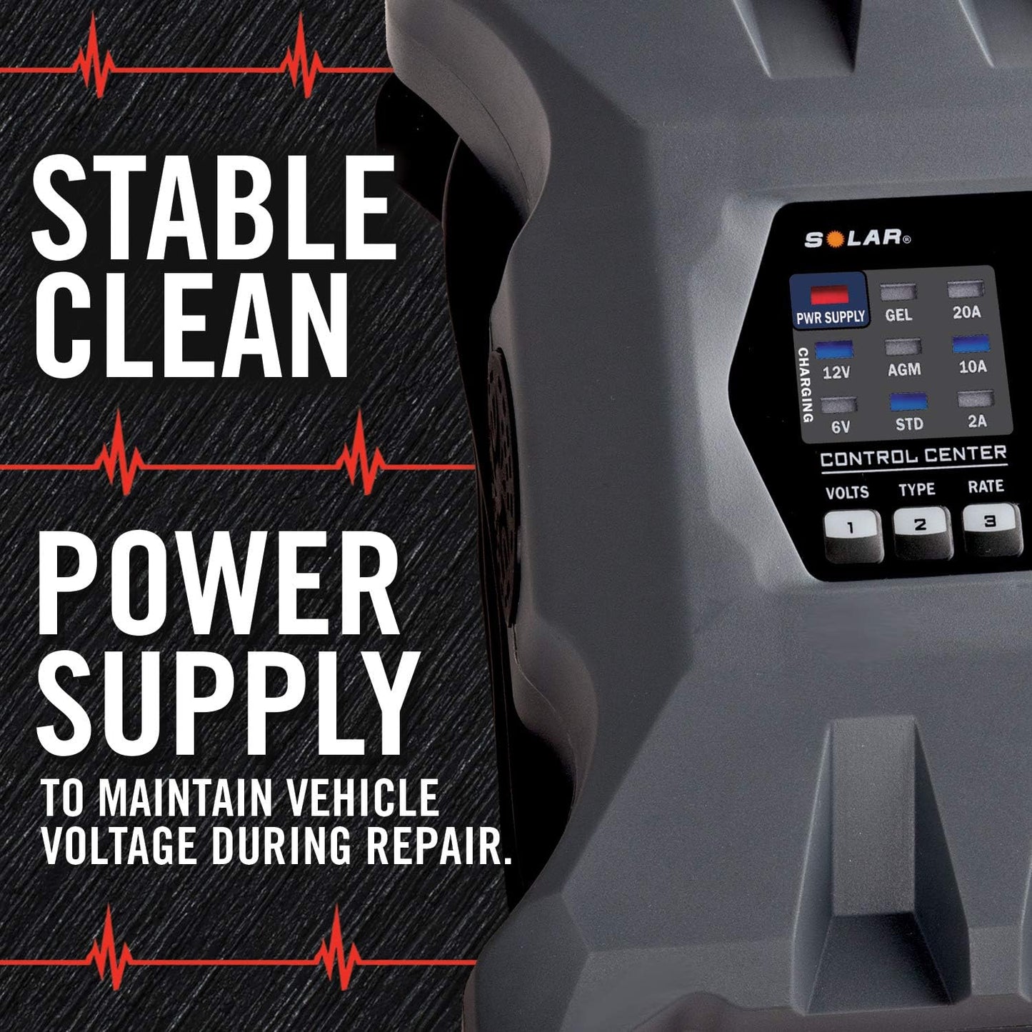 Clore Automotive PL2310 10-Amp Fully-Automatic Smart Charger, 6V and 12V Battery Charger, Battery Maintainer, and Stable Power Supply with Temperature Compensation