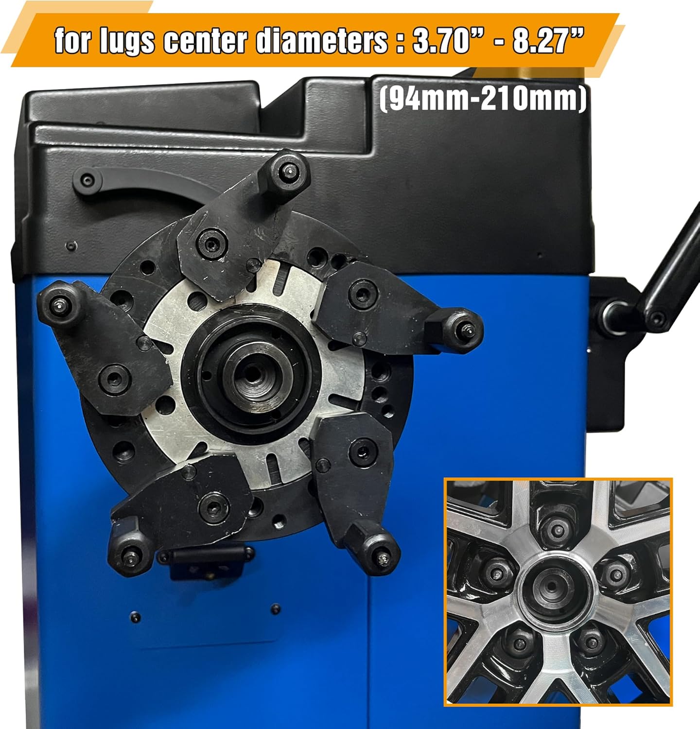 Universal Wheel Balancer Adaptor Fixture Plate, Tire Balancing Machine Clamp, for 36/38/40mm Shaft