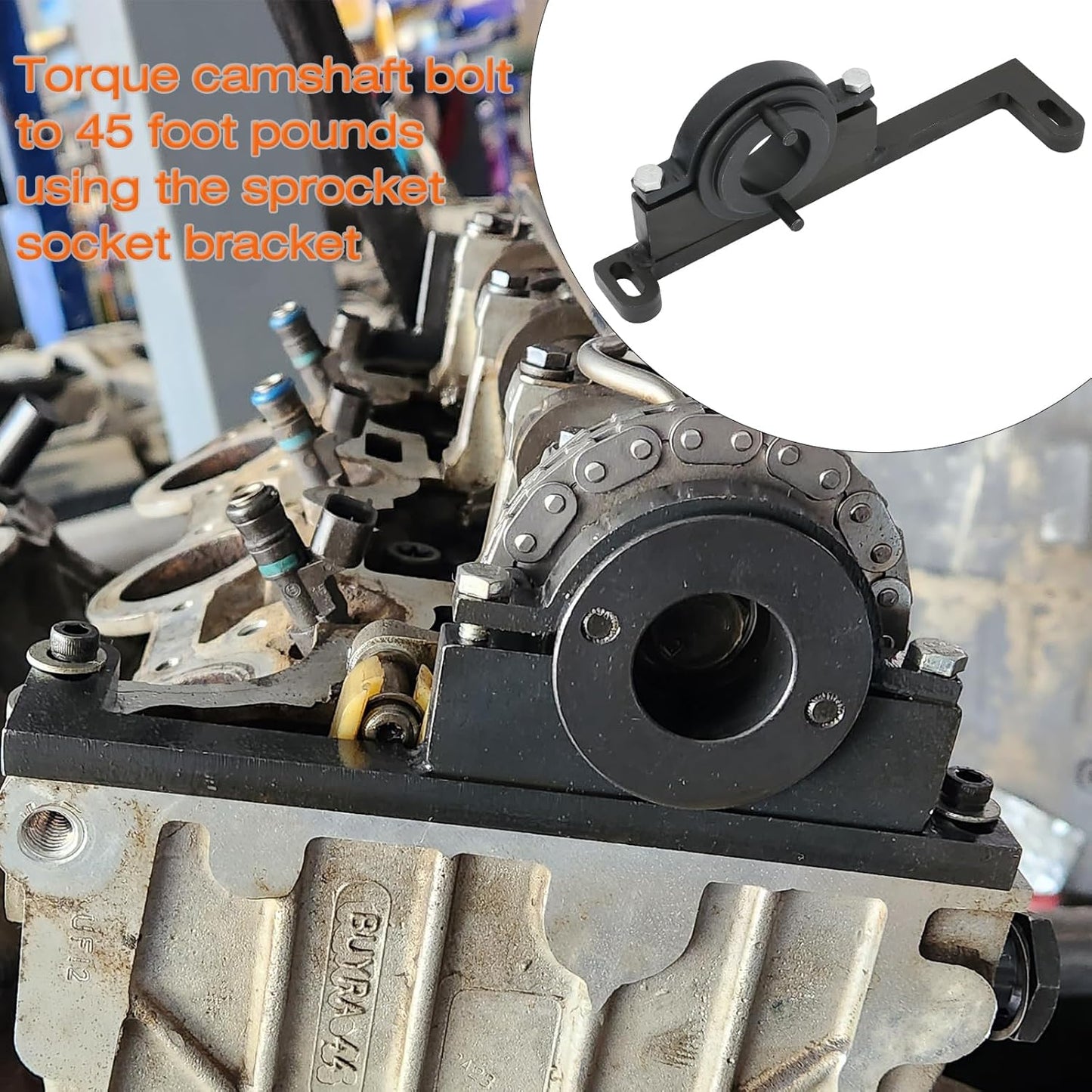 Camshaft Timing Tool Kit for Ford Land Rover Explorer Mustang Ranger Mercury Mountaineer Mazda L3 Mazda 4.0L V6 4015CC SOHC, with Carrying Case & Gloves