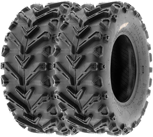SunF 24x10-12 ATV UTV Muddy Tire 24x10x12 Mud Hardpack 6 PR A041 - PAIR of 2