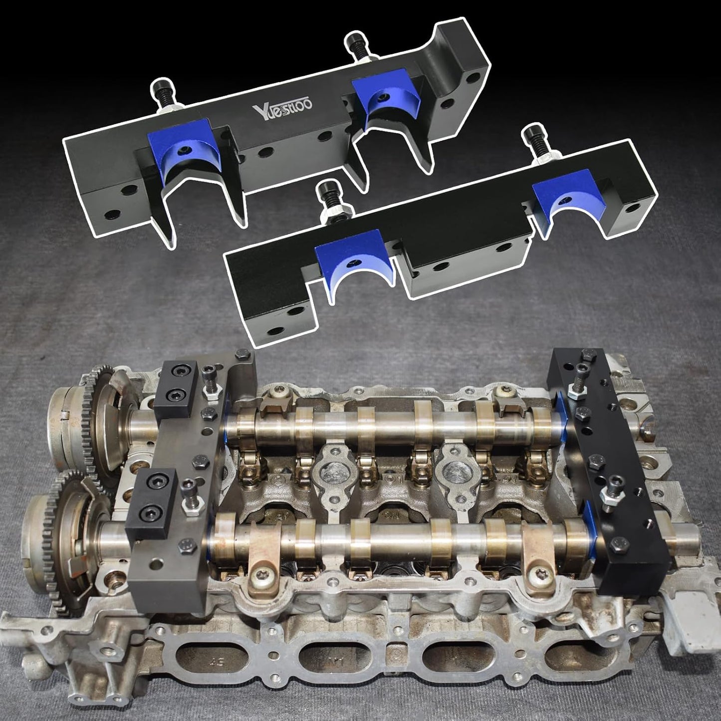 Camshaft Locking Alignment Timing Tool Kit, Compatible with Mercedes Benz M133 M270 M274, 15pcs Set with Carrying Case & Gloves
