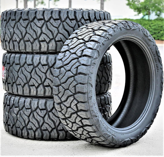 Set of 4 (FOUR) Venom Power Terra Hunter R/T+ All-Terrain Mud Off-Road Light Truck Radial Tires-LT265/70R17 265/70/17 265/70-17 121/118Q Load Range E LRE 10-Ply BSW Black Side Wall