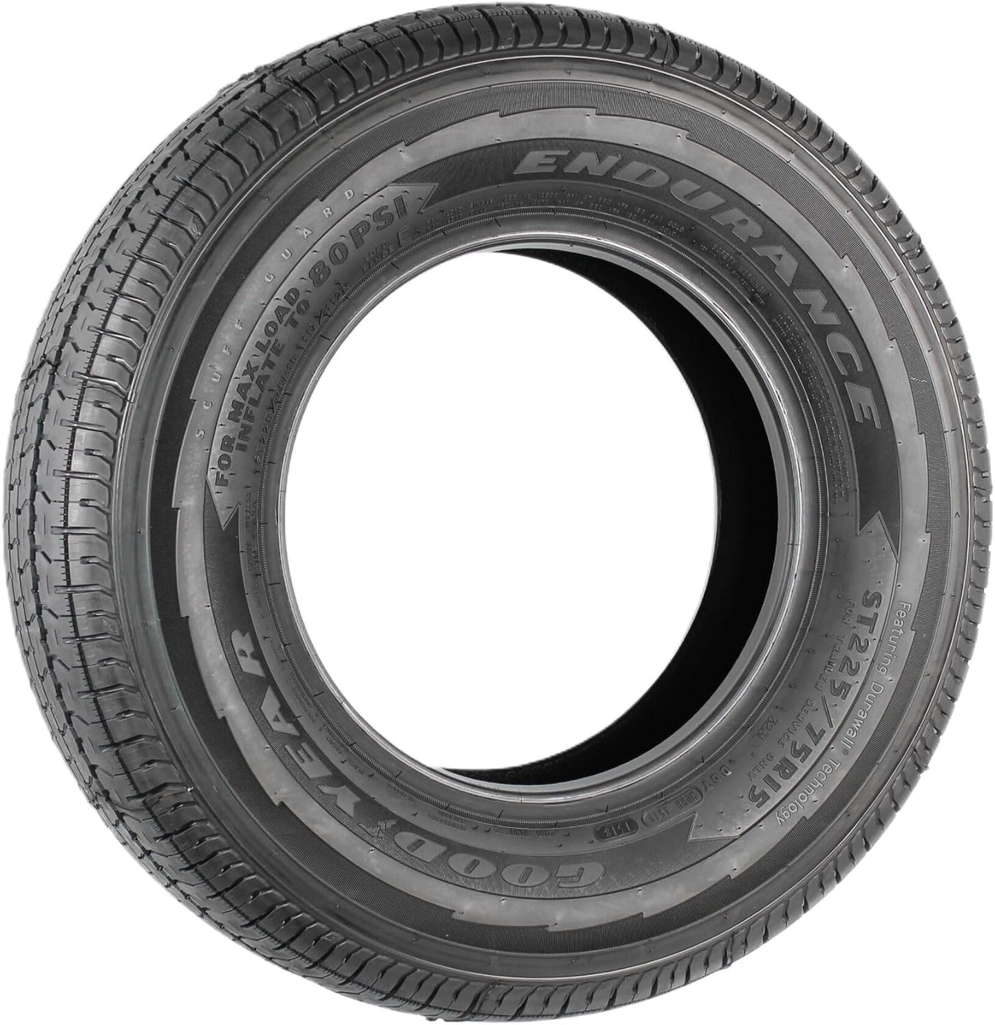 2-Pack Fits Goodyear Endurance All Season Trailer Tire ST225/75R15 E/10 117N