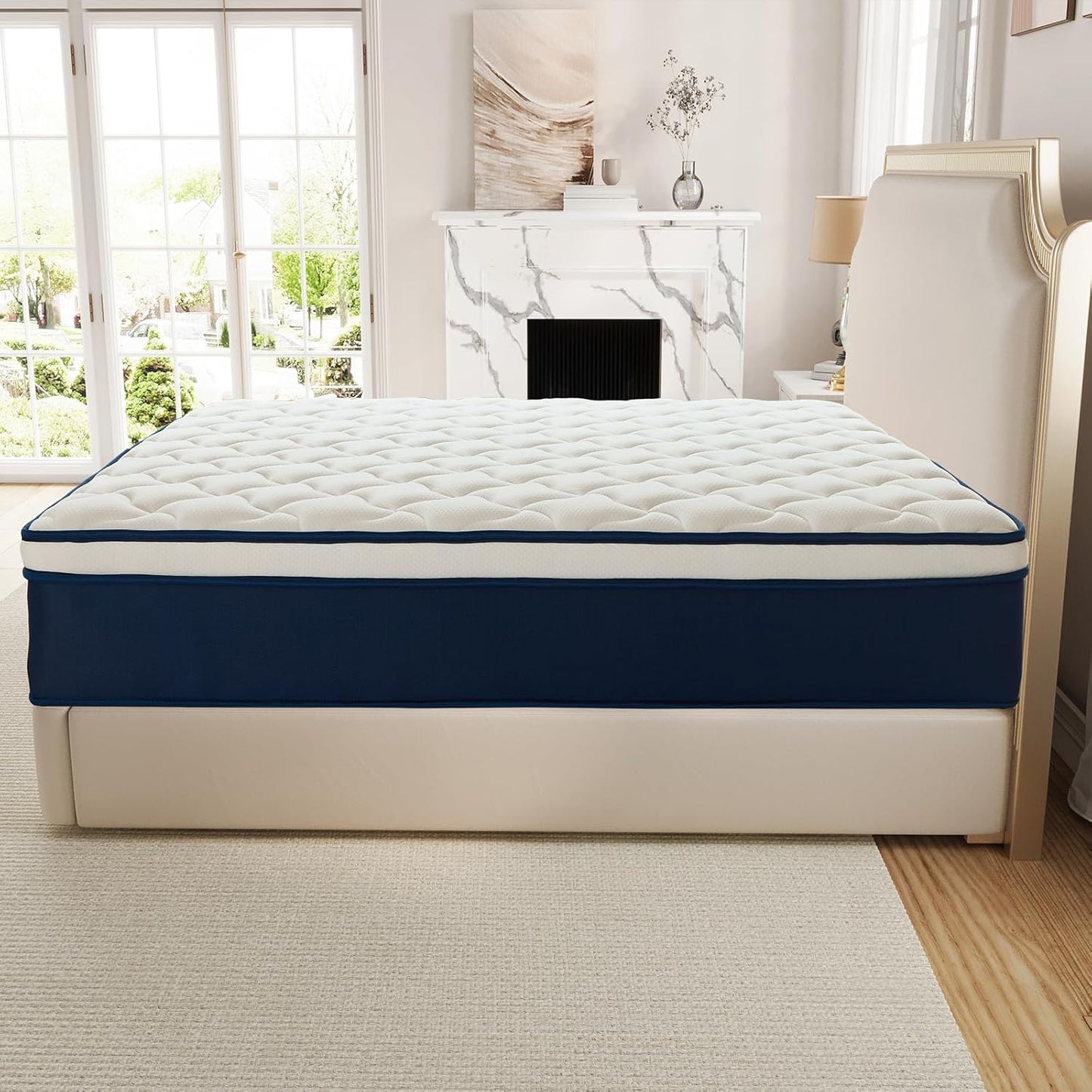 12 Inch Hybrid Queen Mattress in a Box - Gel Memory Foam & Pocket Springs for Back Pain Relief, Soft & Plush Fiberglass-Free Bed, CertiPUR-US Certified, 60x80 Inches