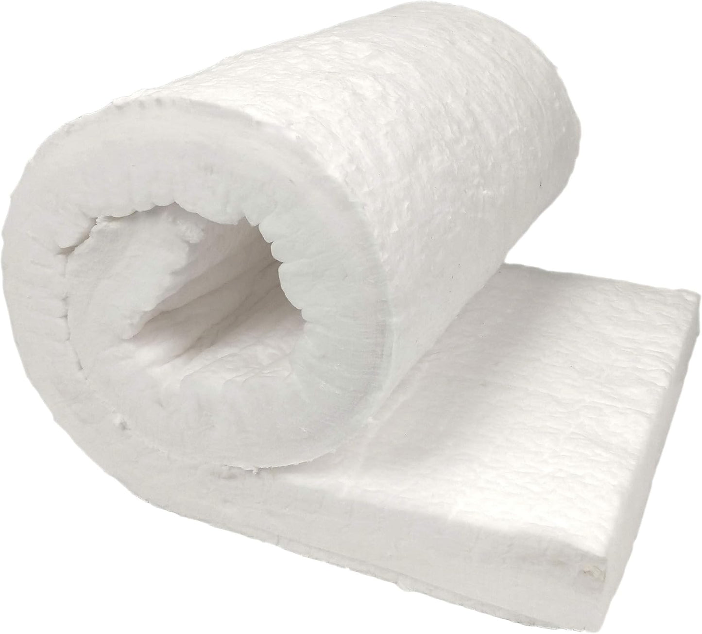 Ceramic Fiber Insulation, 2" Thick x 16" x 48", 2400F Fireproof Insulation Blanket, 3037E