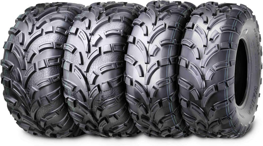 WANDA Set of 4 ATV tires 25x10-12 & 25x11-12 fit 2020 Polaris Ranger 1000