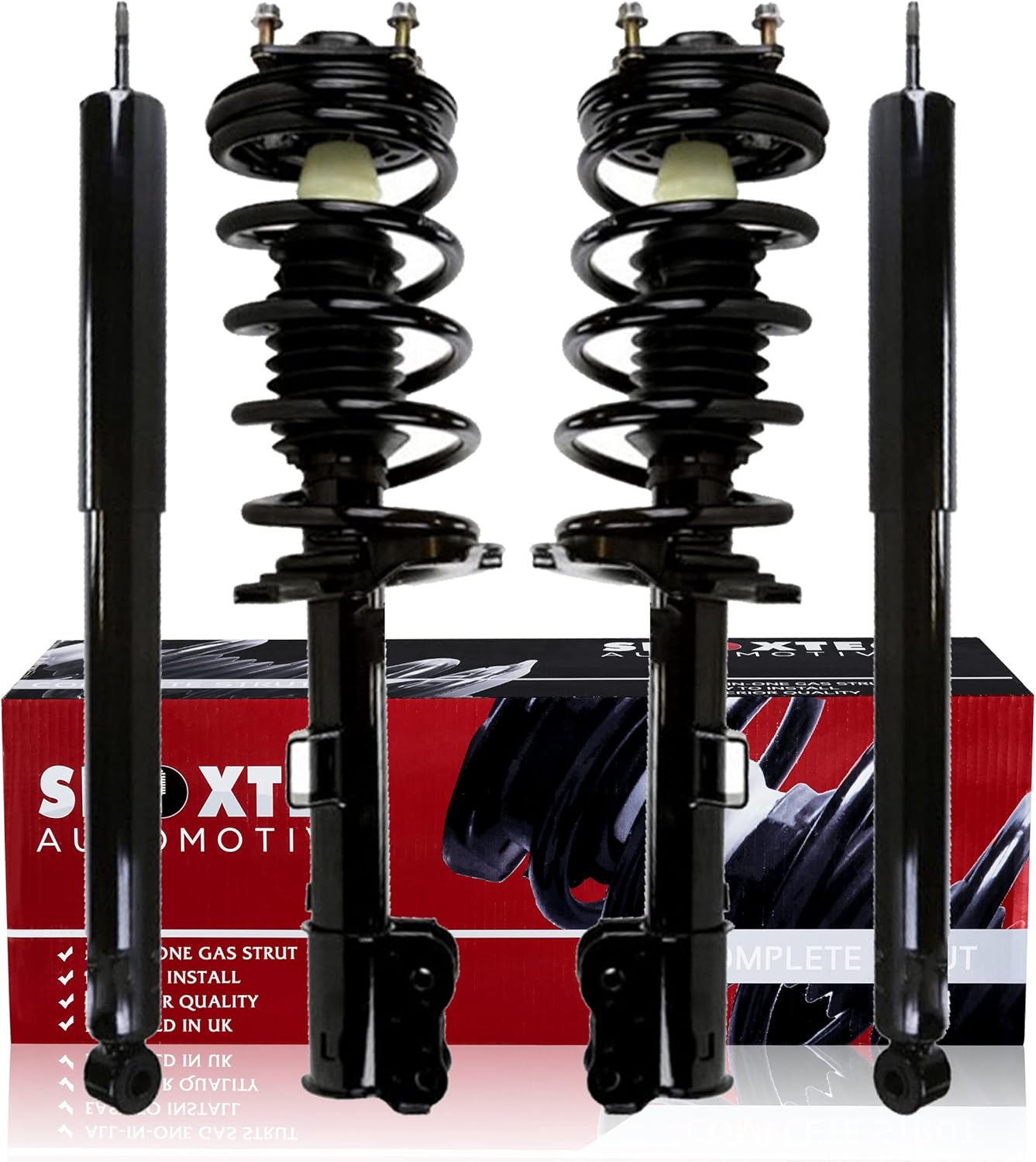 Shoxtec Full Set Complete Strut Shock Absorbers Replacement for 2001-2007 Ford Escape Replacement for 2001-2006 Mazda Tribute Replacement for 2005-2007 Mercury Mariner Repl. no 171594 171593 37217