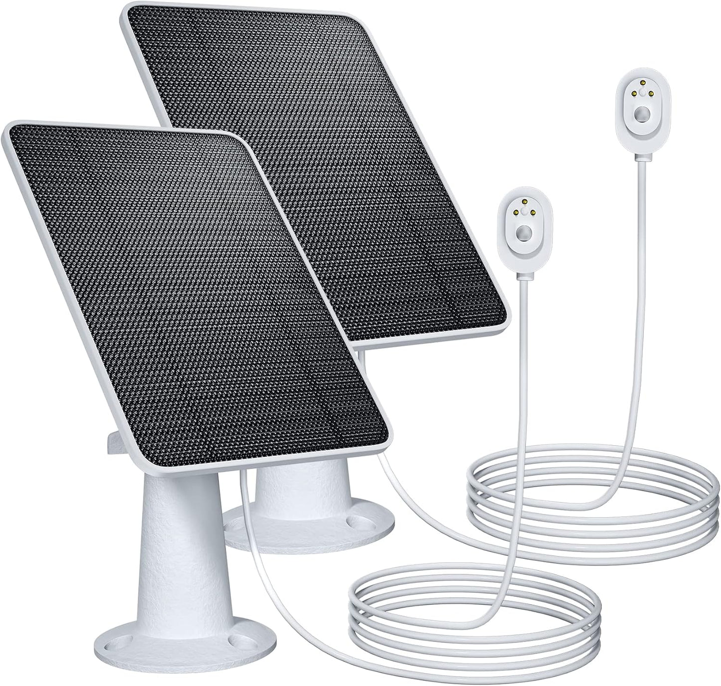 Upgraded Solar Panel Charging Compatible with Pro 5S, Arlo Pro 4, Pro 3, Pro 3 Floodlight, Ultra 2, Ultra, 4W Solar Panel with 9.8ft Charging Cable, IP65 Waterproof, Includes Secure Wall Mount, 3 Pack