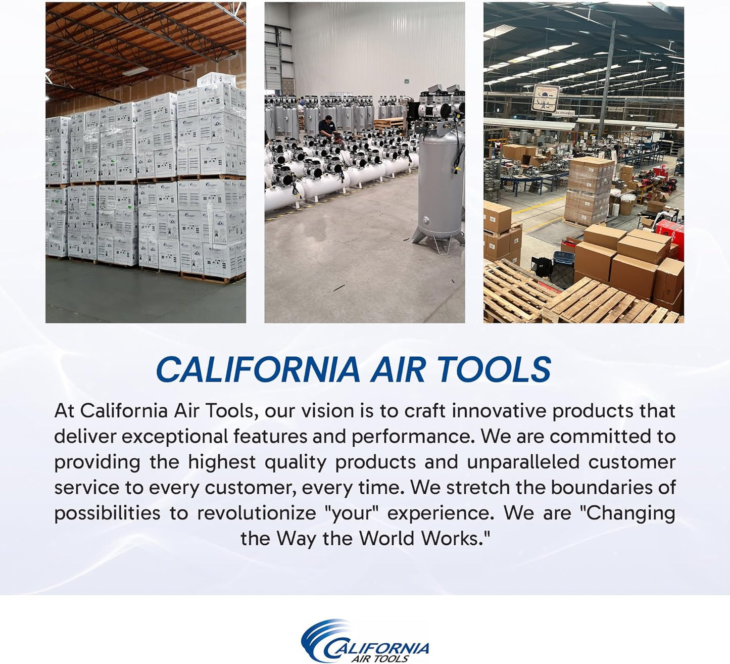 California Air Tools 20020 2.0 HP Ultra Quiet and Oil-Free Air Compressor with Wheels, 20 Gallon Tank Capacity, 70 dB Noise Level, Electric, Portable