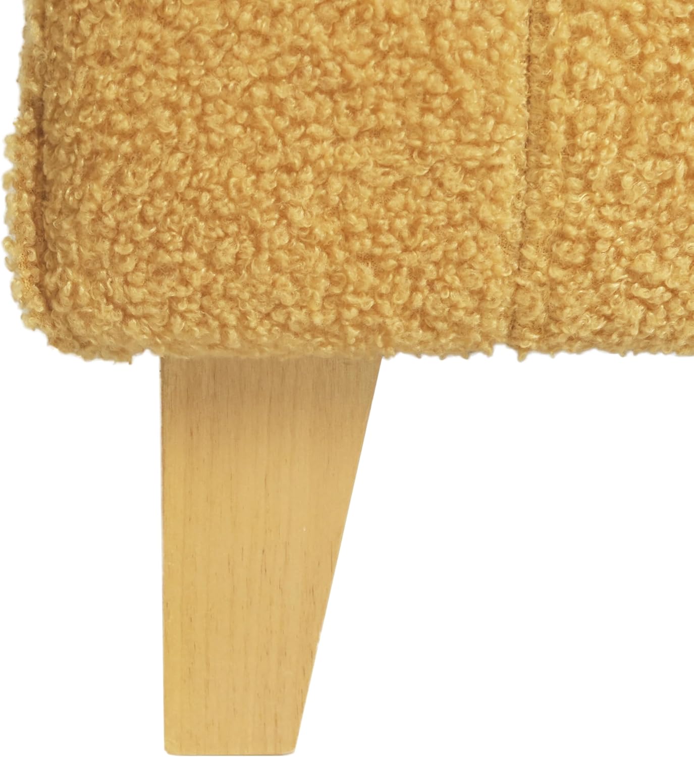 Christopher Knight Home Isla Contemporary Club Chairs, Comfy Upholstered Arm Chairs with Solid Birch Wood Leg - Durable Round Backrests for Living Room & Bedroom - Yellow