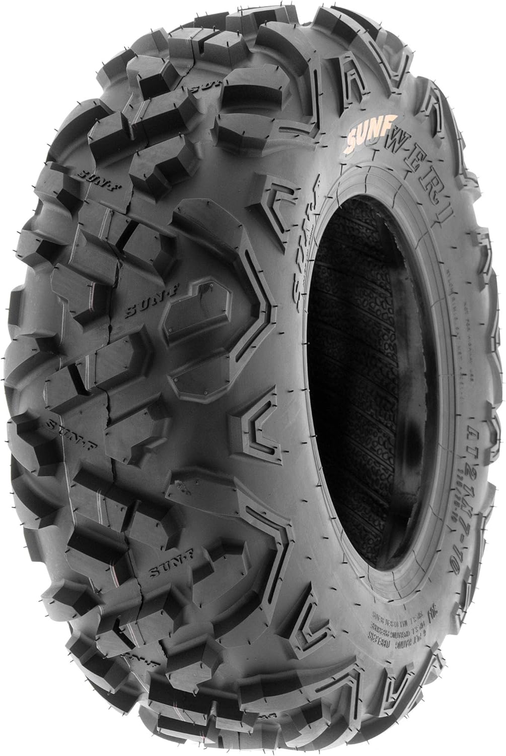 Set of 4 SunF Power.II ATV UTV Tires 23x7-10 Front & 22x10-10 Rear, All-Terrain Off Road, 6 PR, A051