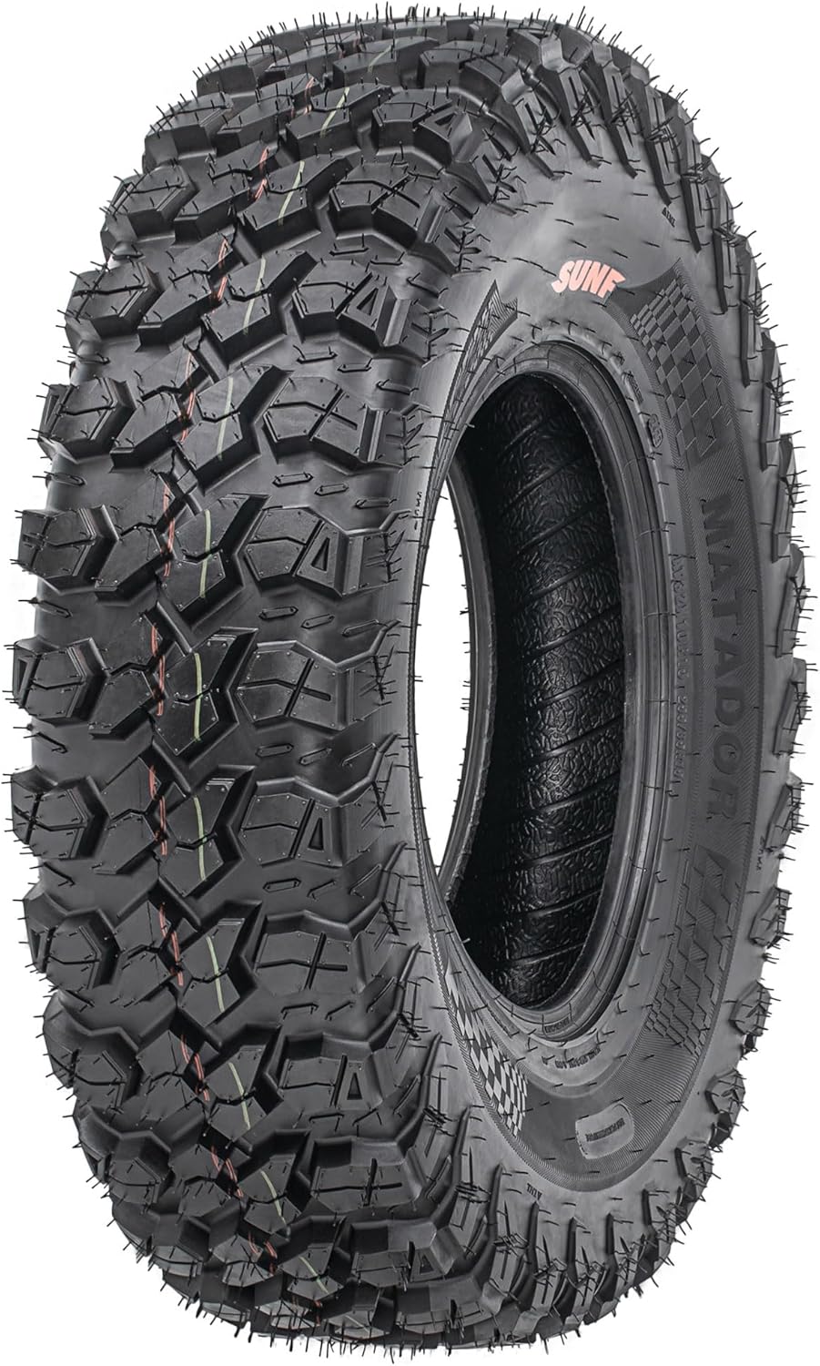 Set of 2 SunF A060 ATV tires 30x10R14, UTV All-Terrain Radial Tires 30x10-14, 255/80-14, 8 ply Tubeless