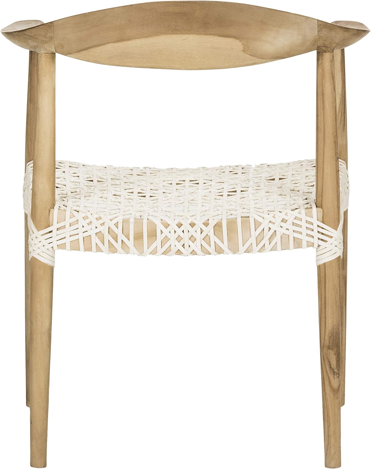 Safavieh Home Collection Wade Light Oak Teak Wood Arm Chair