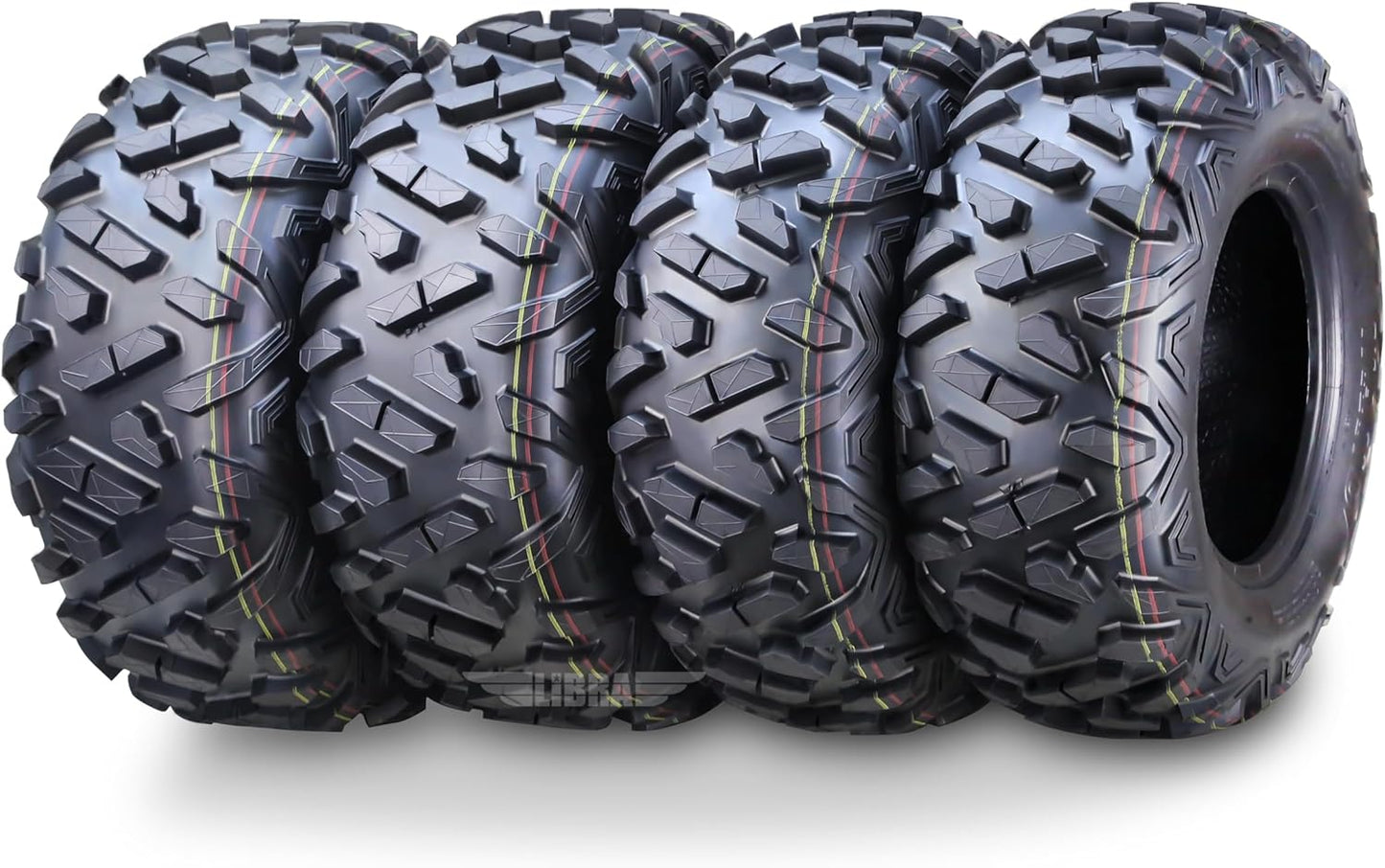 WANDA Set 4 UTV ATV Tires 24x9-10 & 24x11-10 Bighorn Style 6PR...